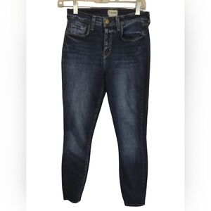 L'AGENCE Margot High Rise Skinny Jean Dark Blue Size‎ 26 Preppy Normcore Casual